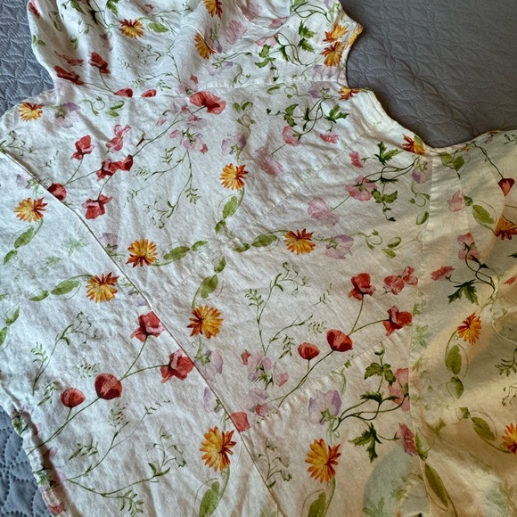 H&M Linen Blend Floral Blouse Sz XXL - Picture 3 of 10